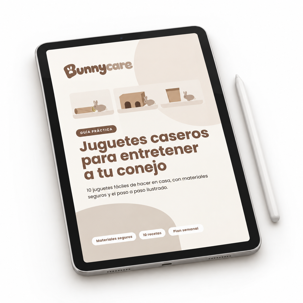 EBOOK: juguetes caseros para entretener a tu conejo